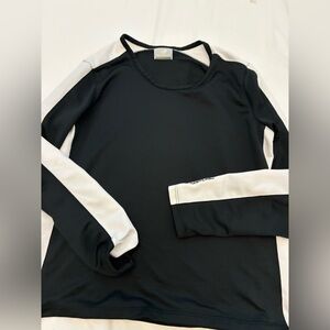 New Balance Black and White Long Sleeve Tee